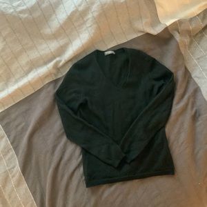 Black merino wool/silk/cashmere Hawico sweater